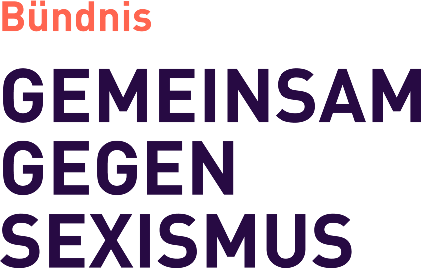 Bündnis "Gemeinsam gegen Sexismus" Logo: Bündnis "Gemeinsam gegen Sexismus"